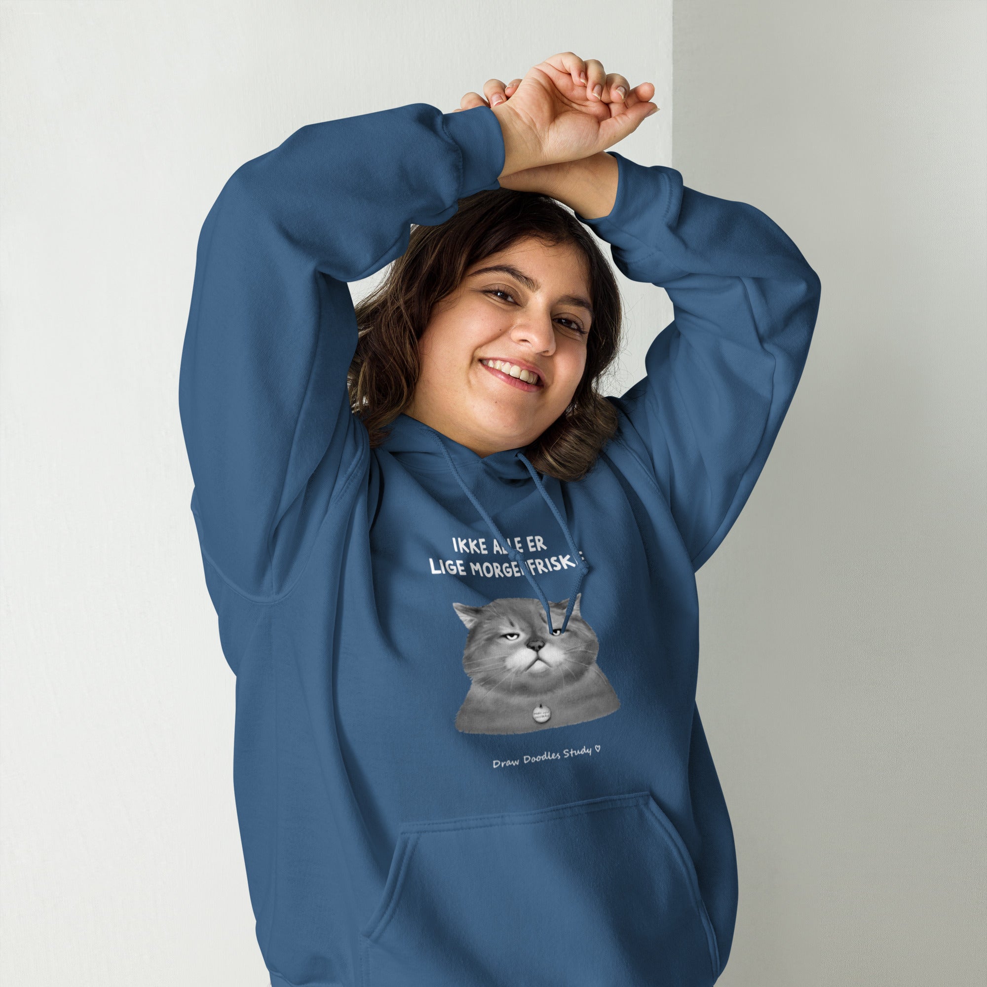 "Morgenfrisk - Unisex Hoodie (Op til 5XL)