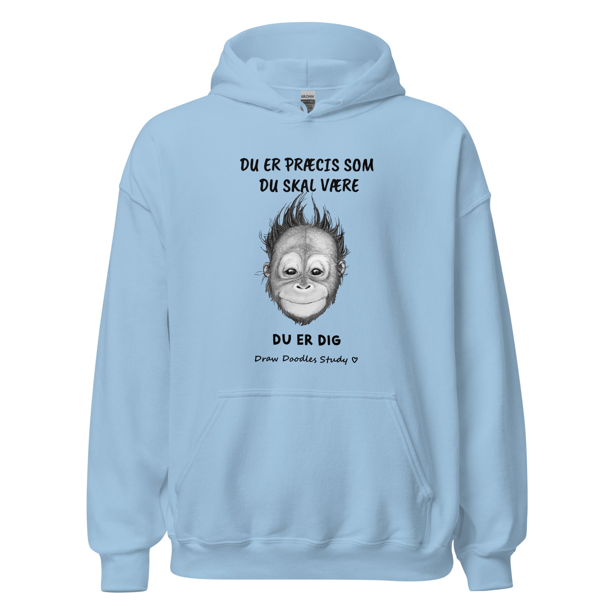 "Vær dig selv" - Unisex Hoodie (Op til 5XL) LYS