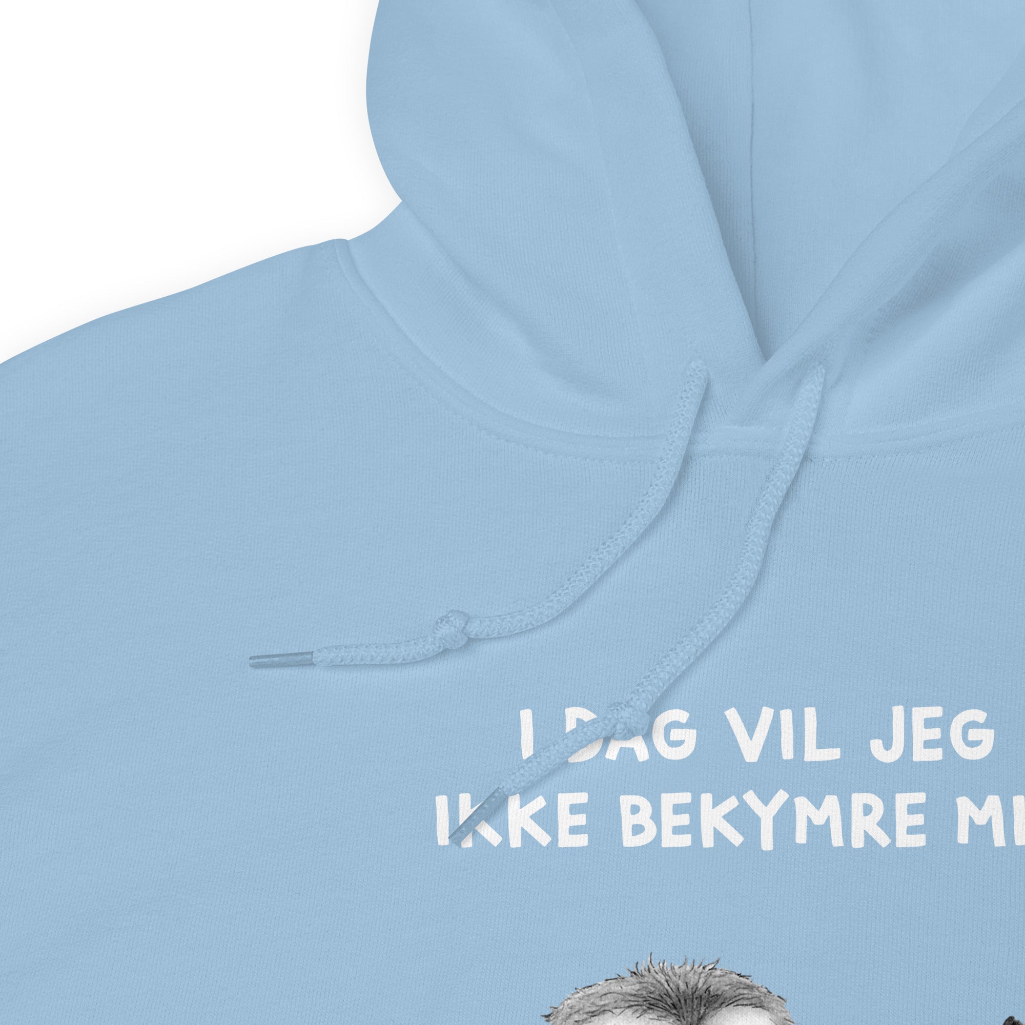 "Ingen bekymringer" - Unisex Hoodie (op til 5XL)