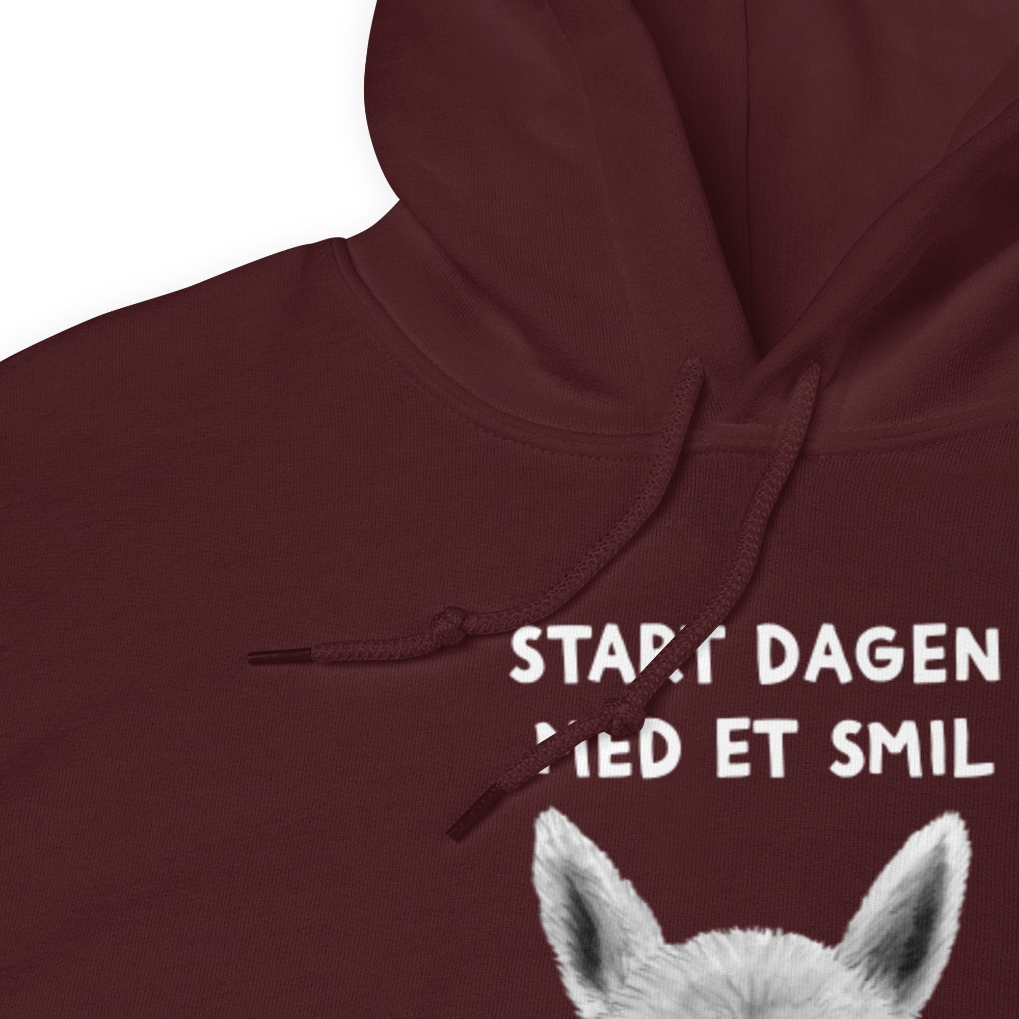 "Smil" - Unisex Hoodie (op til 5XL)