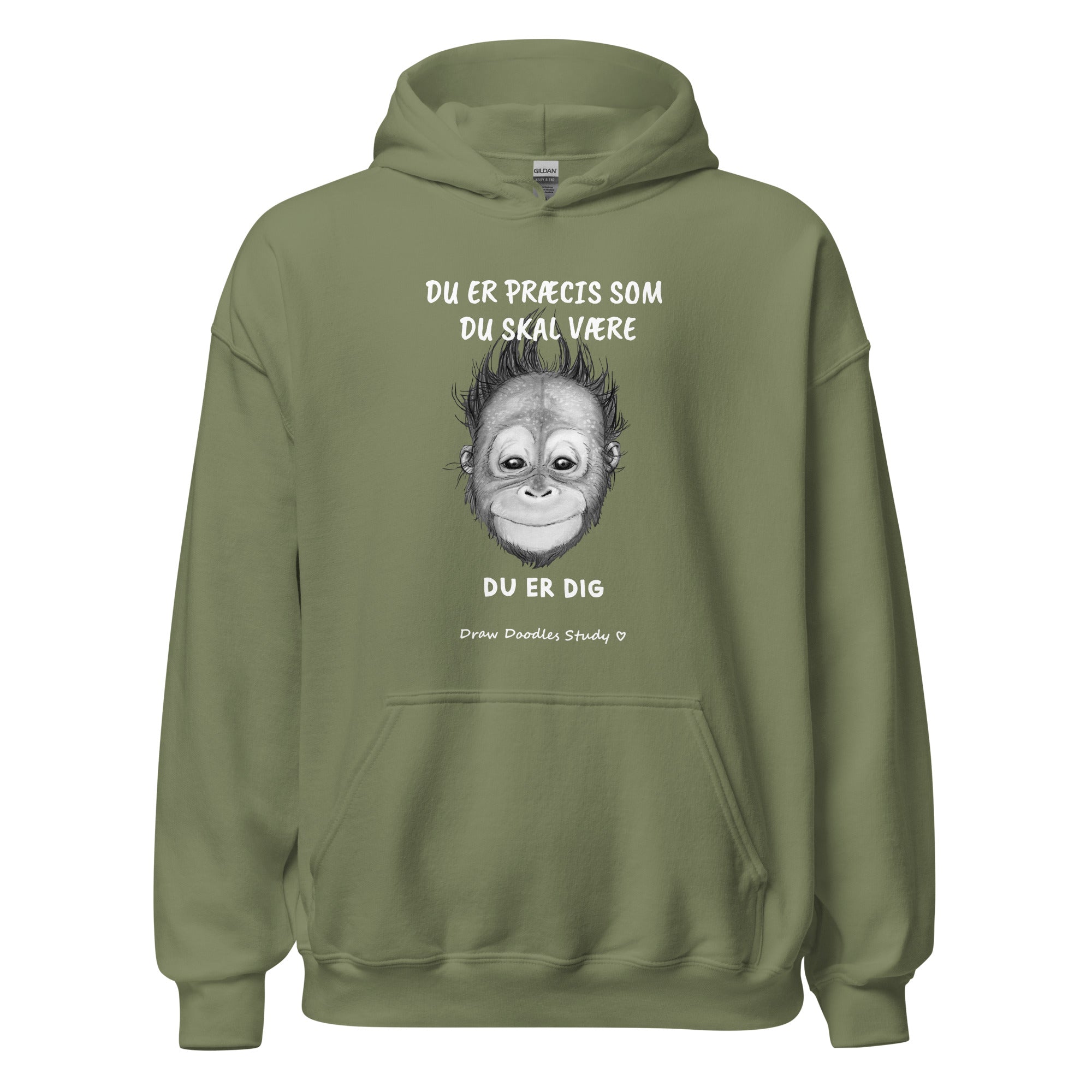 "Vær dig selv" Unisex Hoodie (Op til 5XL)