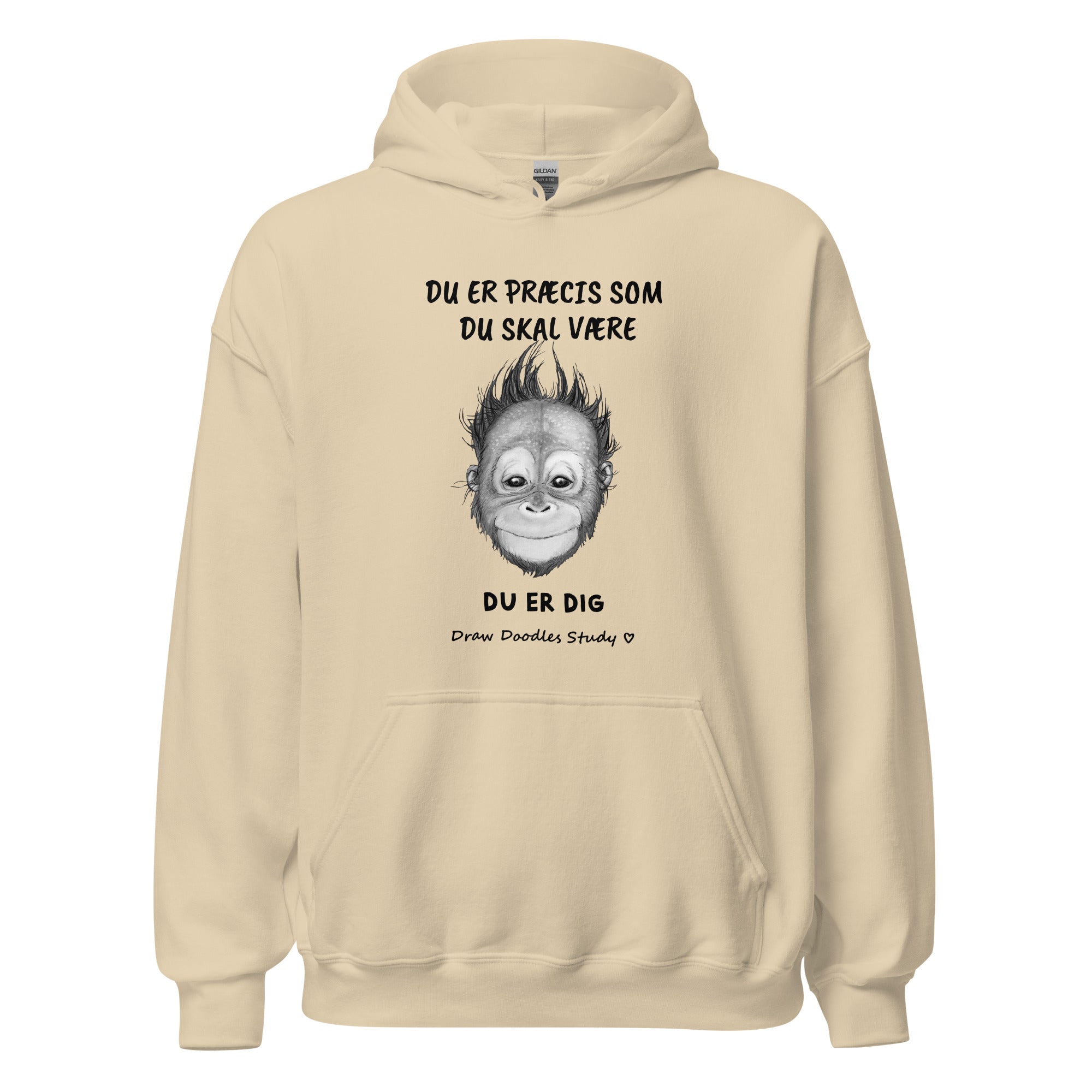 "Vær dig selv" - Unisex Hoodie (Op til 5XL) LYS