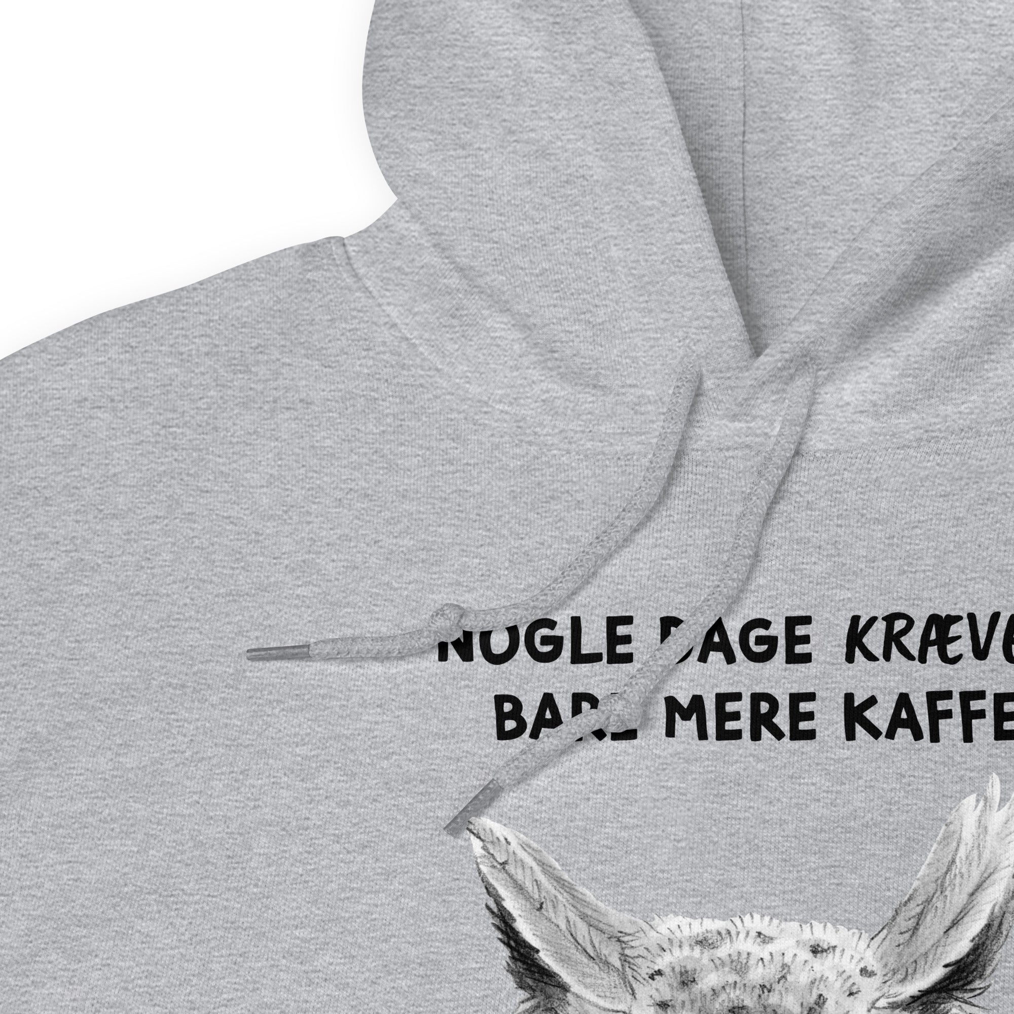 "Kaffe" - Unisex Hoodie (Op til 5XL) LYS