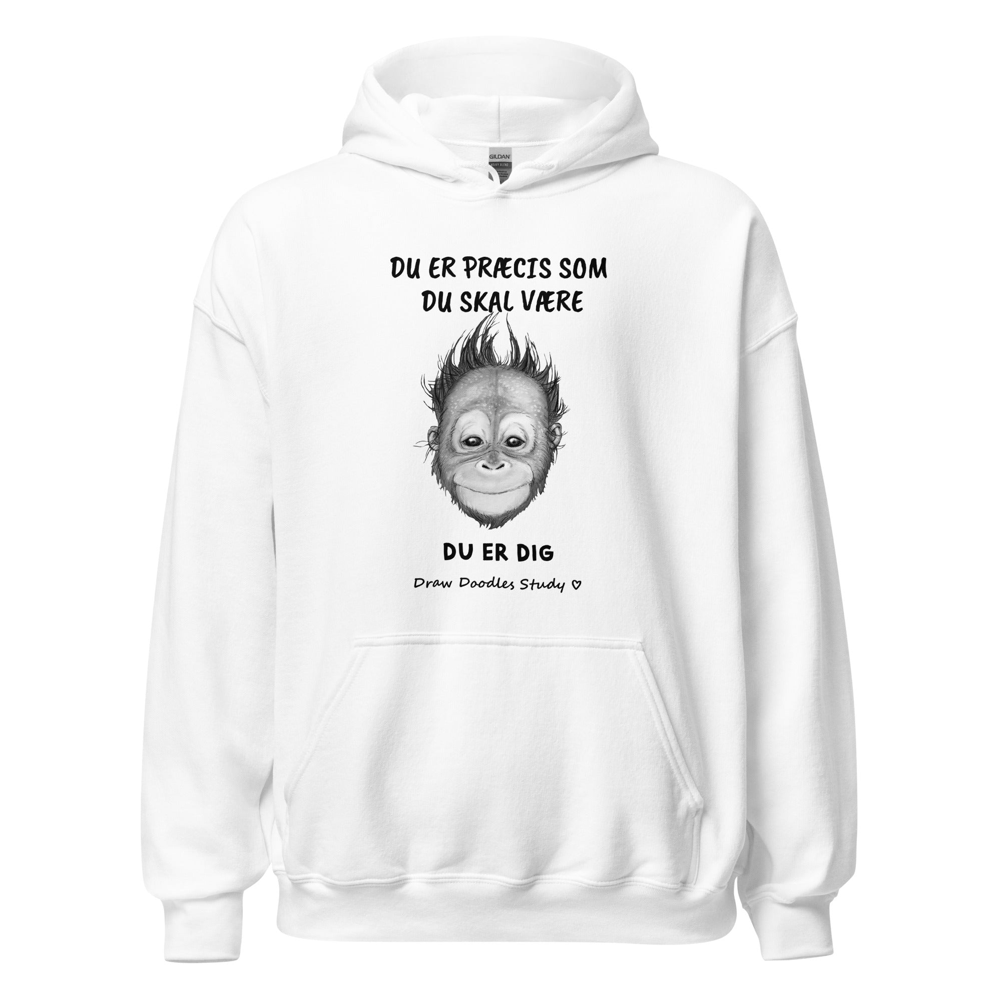 "Vær dig selv" - Unisex Hoodie (Op til 5XL) LYS