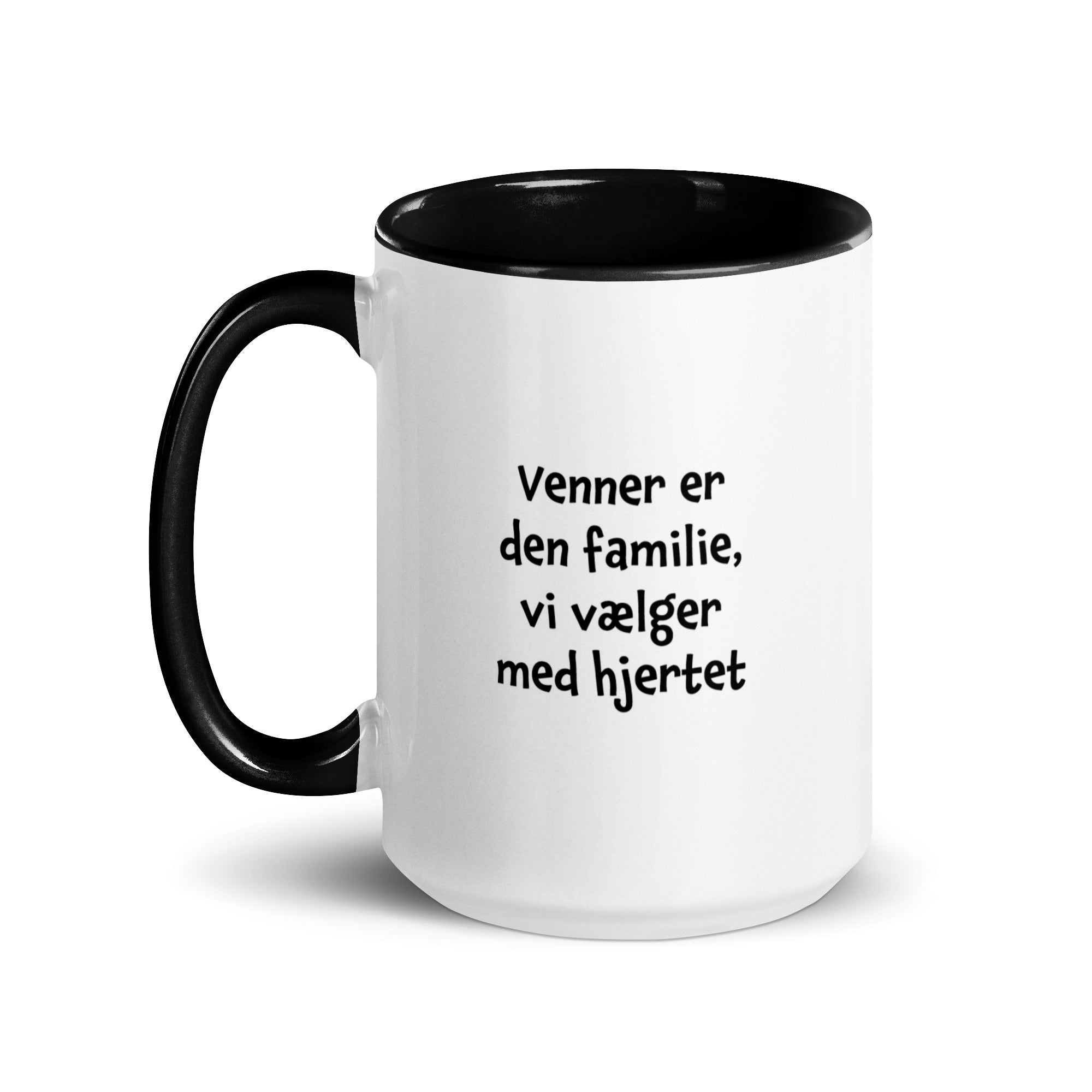 "Venner er den familie, vi vælger med hjertet" - krus