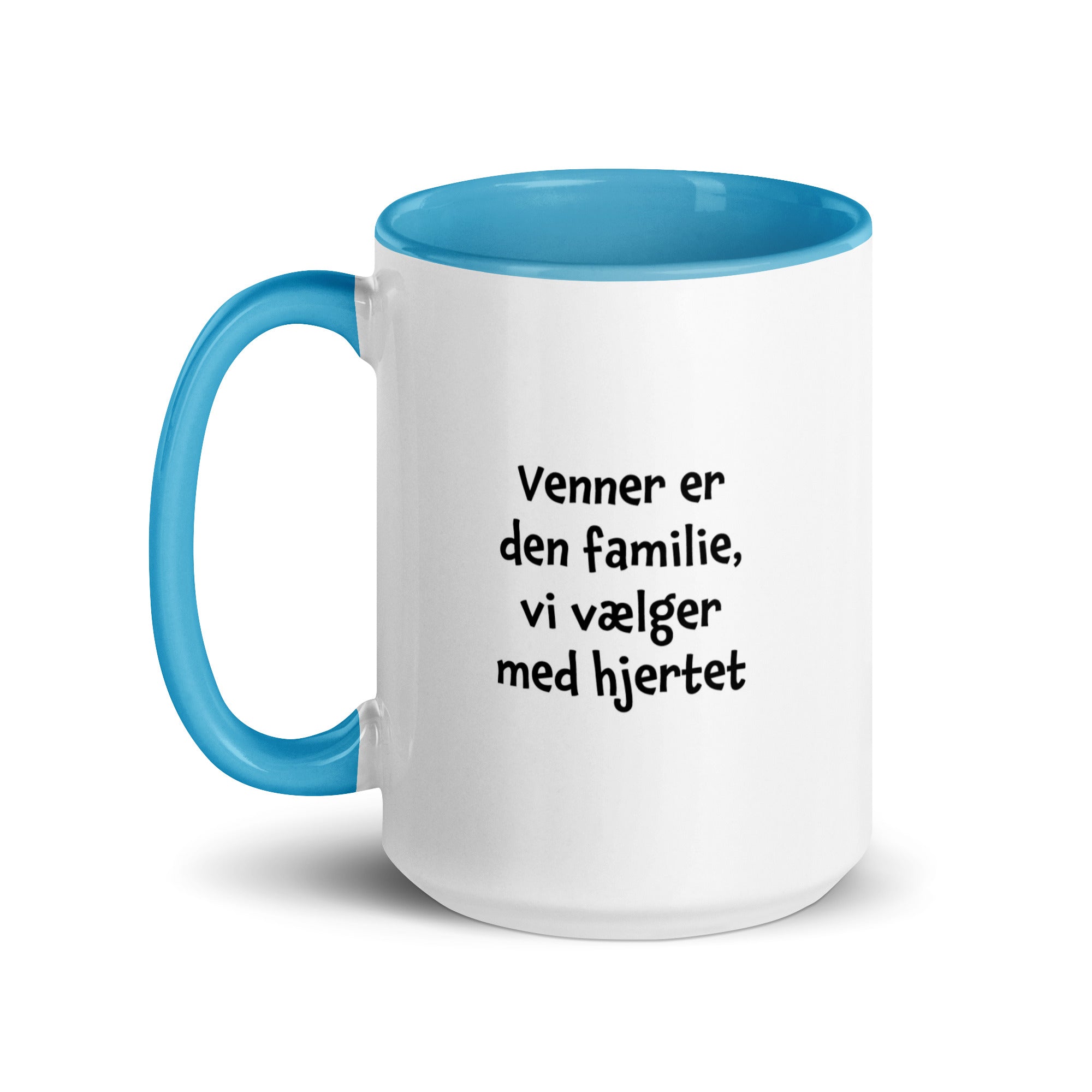 "Venner er den familie, vi vælger med hjertet" - krus