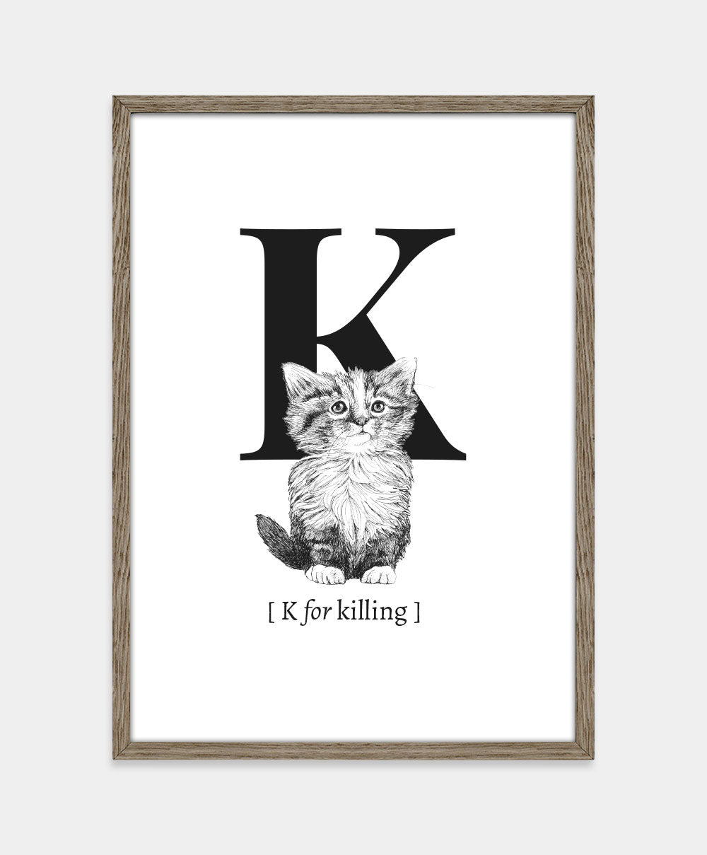 Bogstavplakat - K for killing