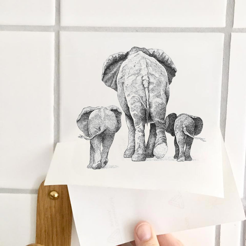 Sticker - elefanter