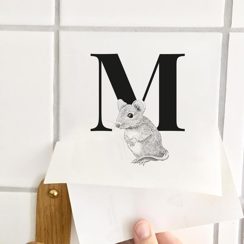 Bogstav sticker - M