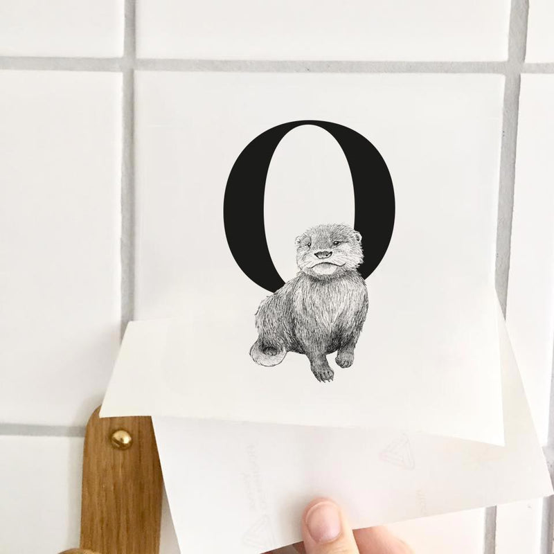 Bogstav sticker - O
