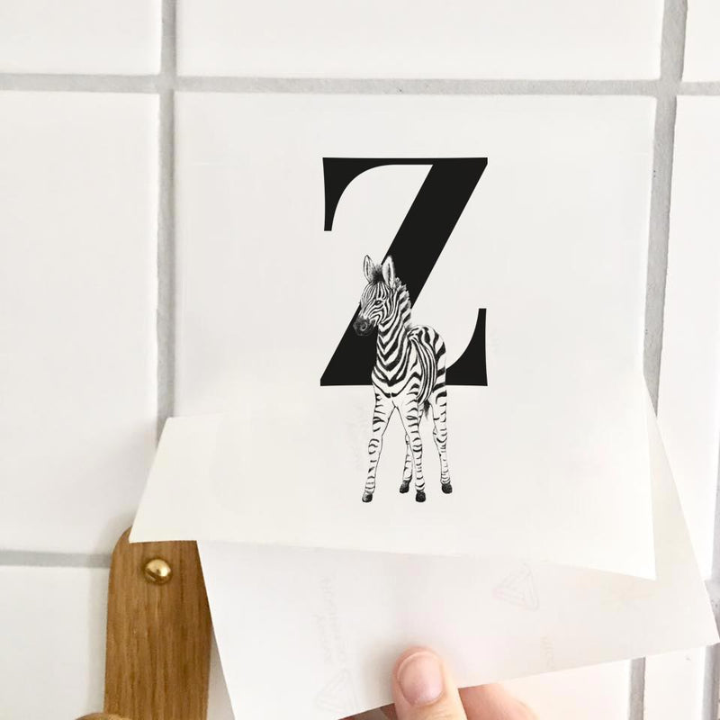 Bogstav sticker - Z